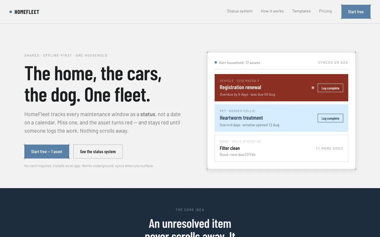 HomeFleet screenshot